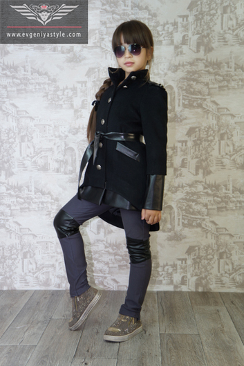 Черное кашемировое пальто – «Arya»