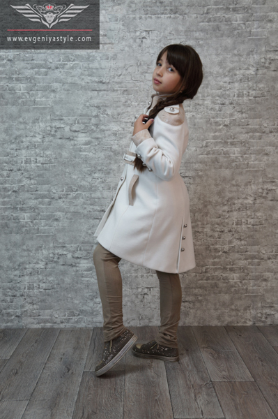 Белое кашемировое пальто - «Victoria»