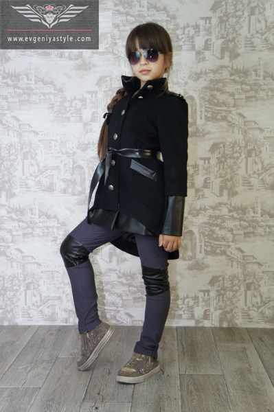 Черное кашемировое пальто – «Arya»